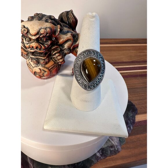 Sterling Tiger's Eye - Picture 1 of 6